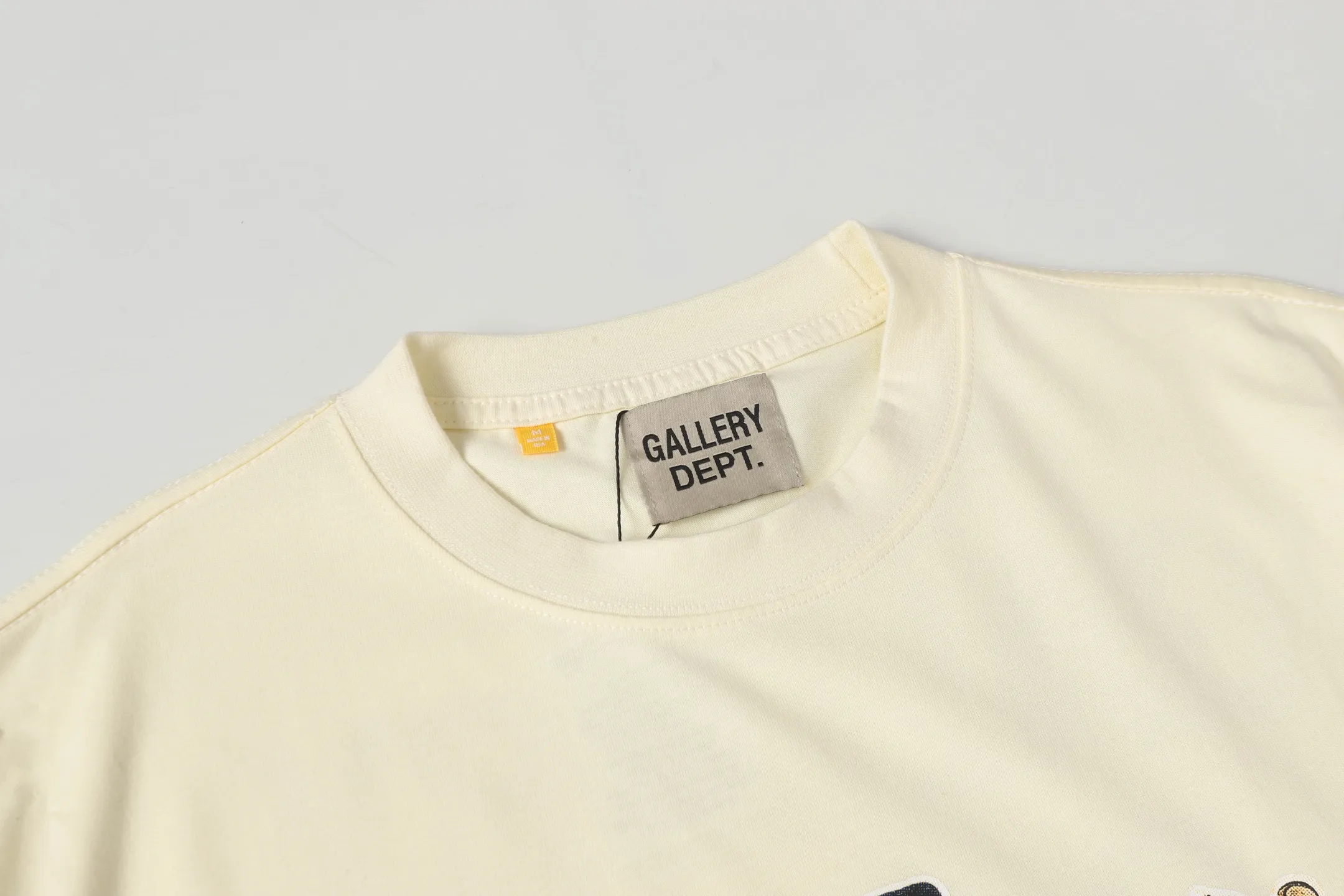 GALLERY.DEPT Summer new short-sleeved model number: D3317P110 Color: black apricot Size: S M L XL
